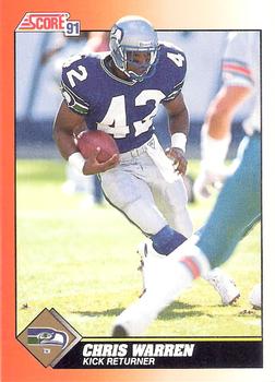 Chris Warren Seattle Seahawks 1991 Score NFL #439